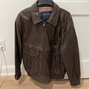 Vintage Leather Members Only Club House Jacket